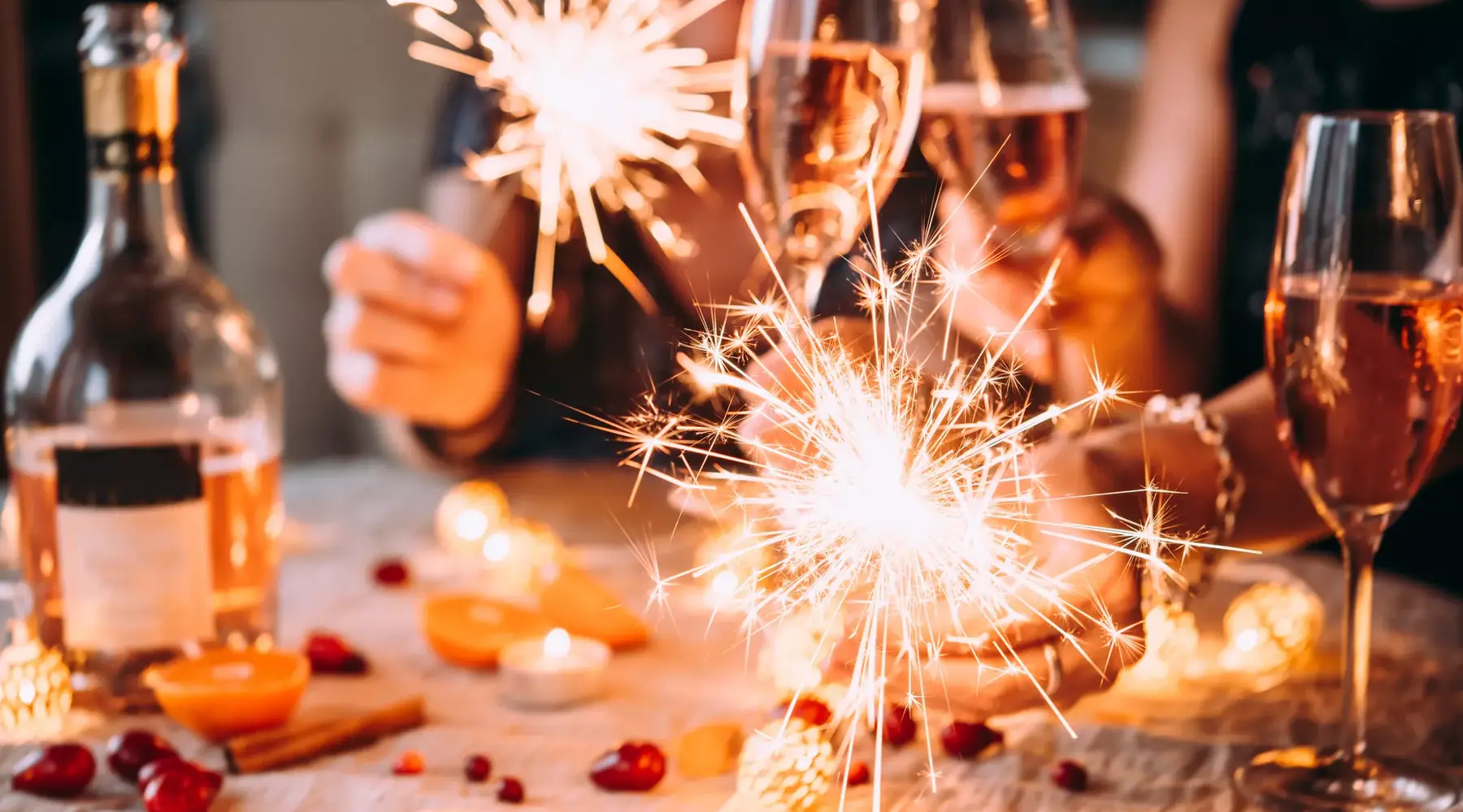 Nouvel An | Champagne | Feux d'artifice | Pétards