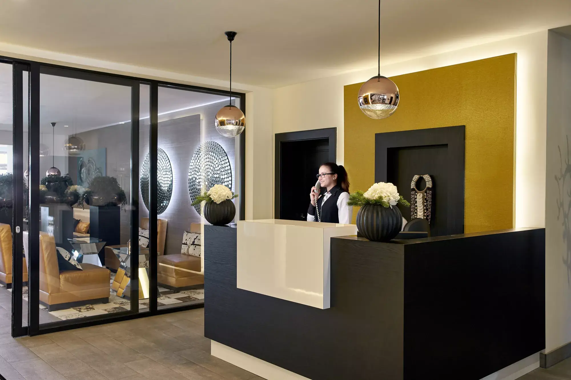 Rezeption im Hotel Drewitz