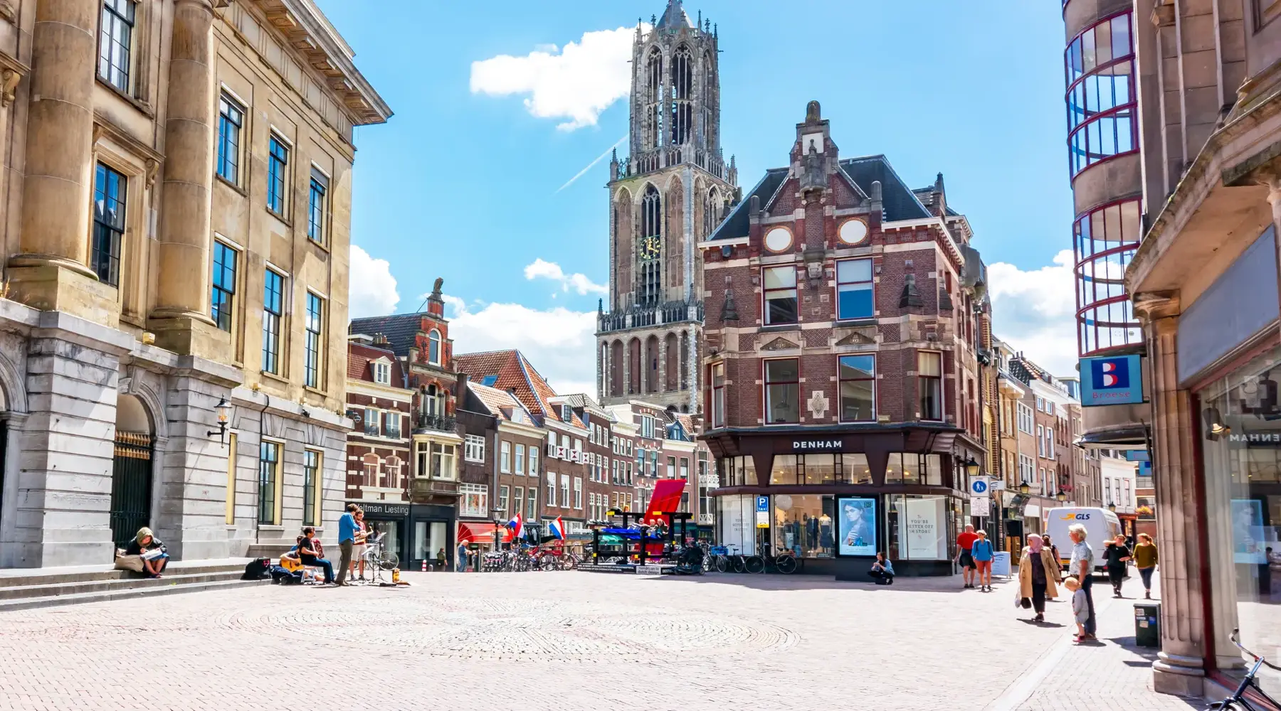 Utrecht city with the Dom Tower