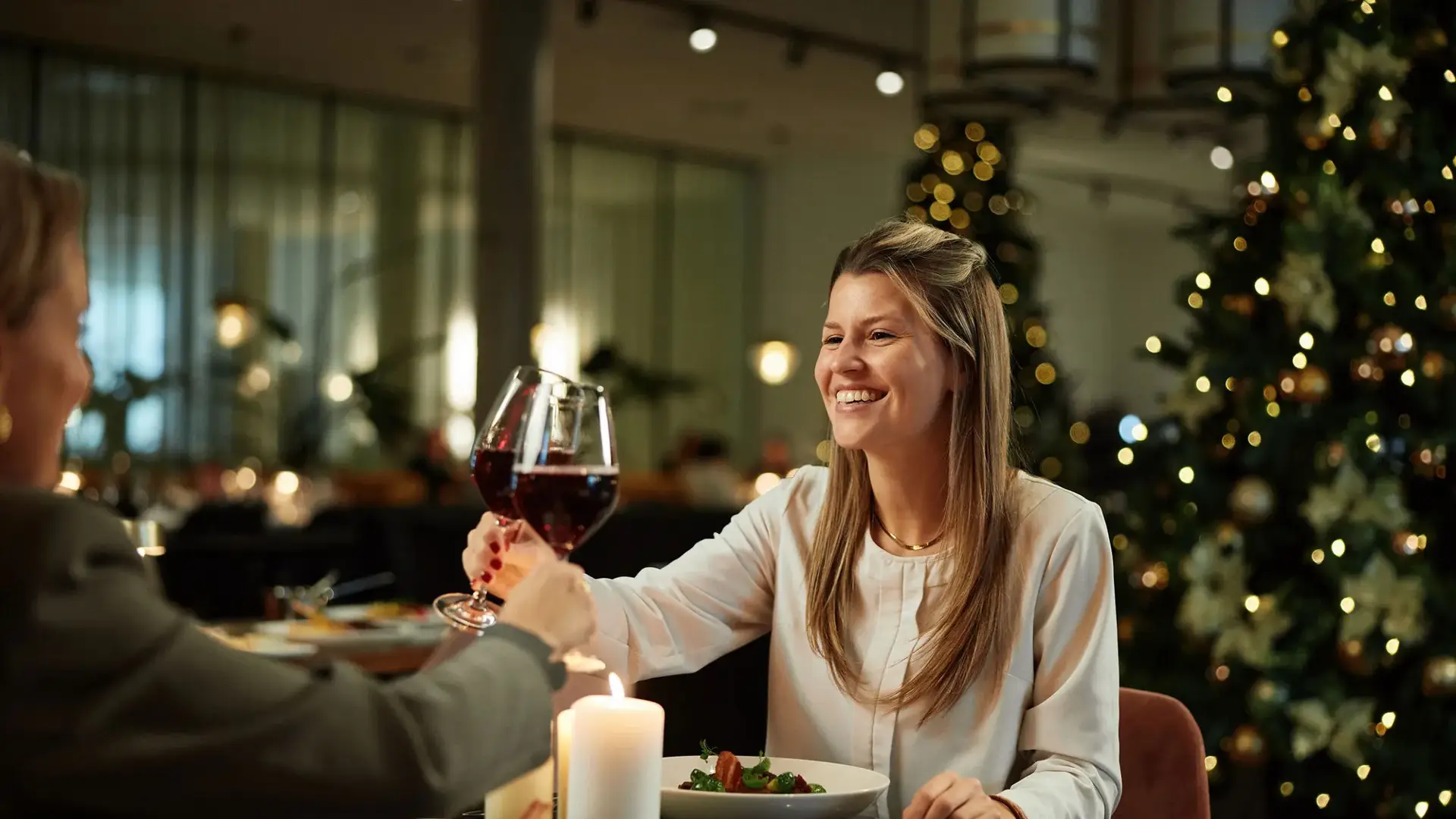 aan kerstdiner