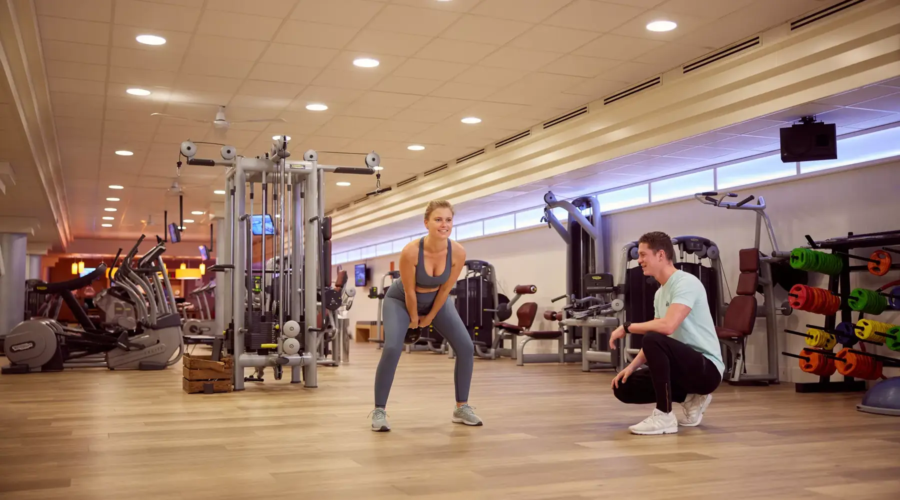 Oud interieur fitness