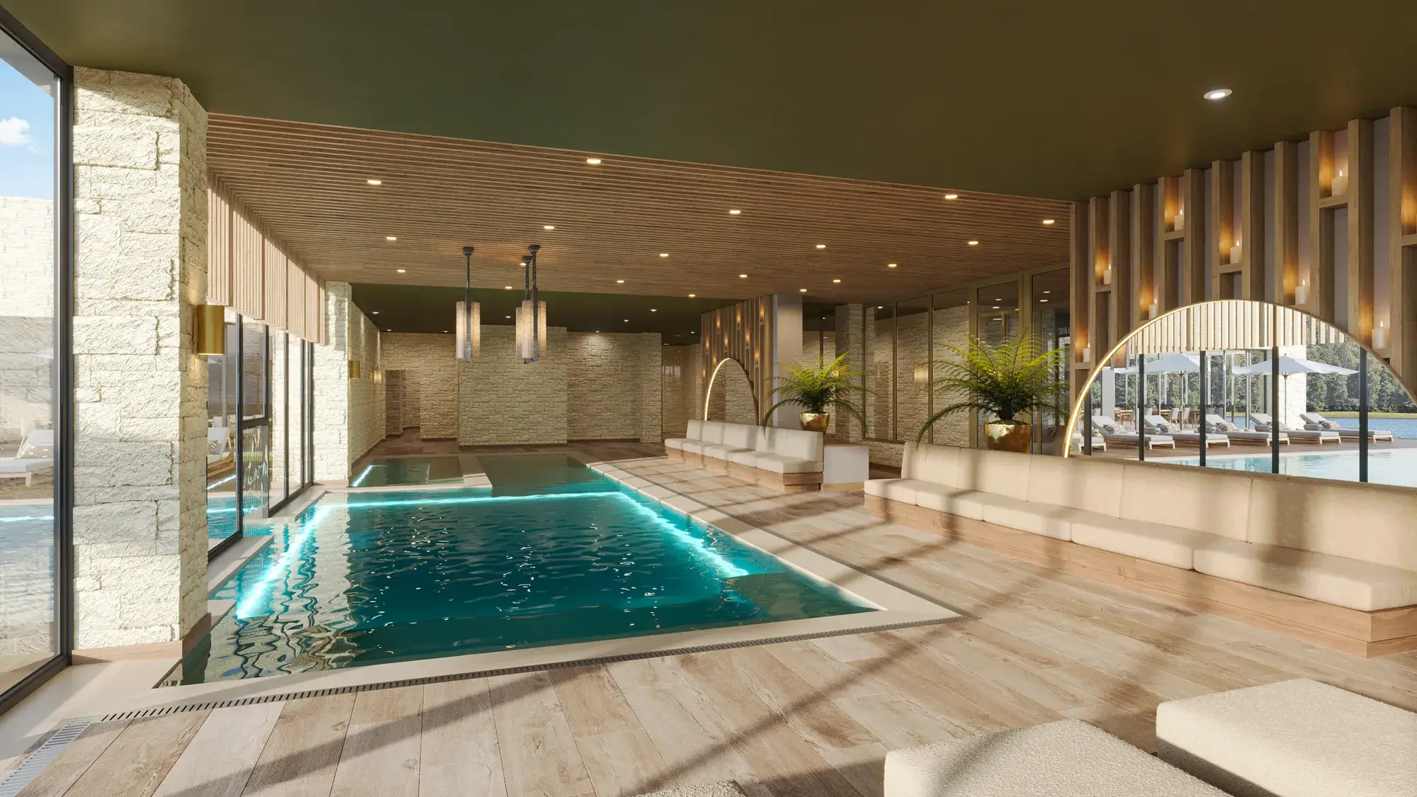 Swimming pool at Hotel Luxembourg Arlon