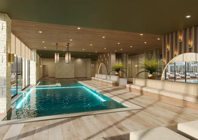 Swimming pool at Hotel Luxembourg Arlon