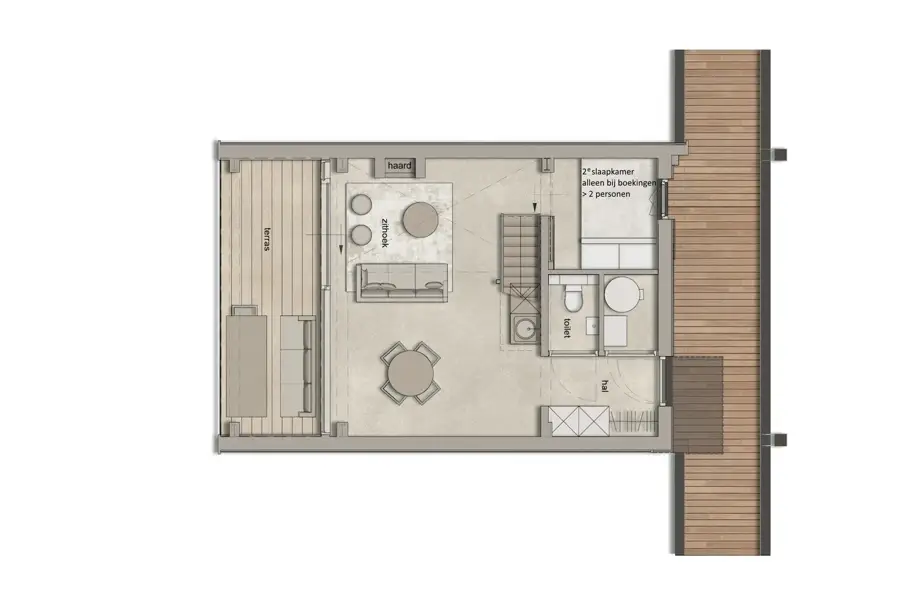 one to two bedrooms