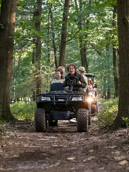 Safari mit einem elektrischen Golfwagen