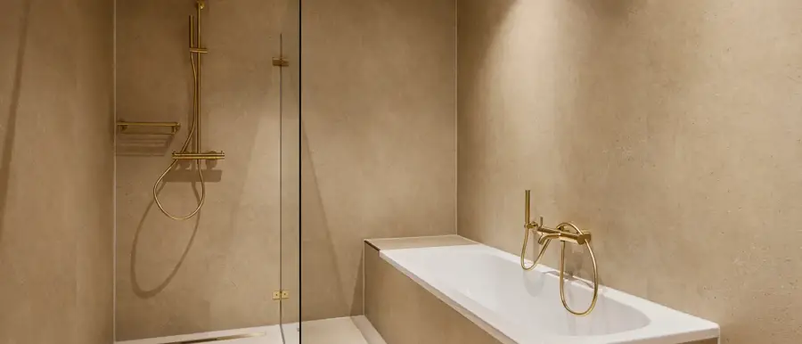 Douche en ligbad