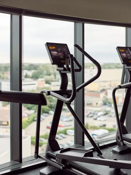 Fitness van Hotel Gent met materiaal van Technogym
