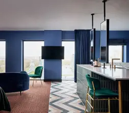 Suite Penthouse Nord avec espace ouvert et vue