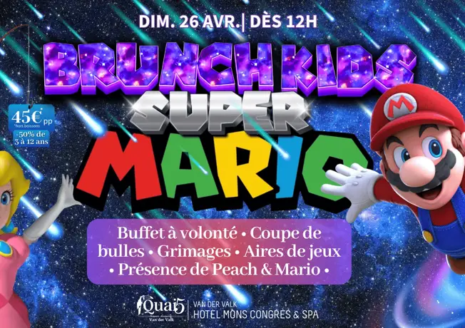 Brunch Kids Super Mario | Van der Valk Mons