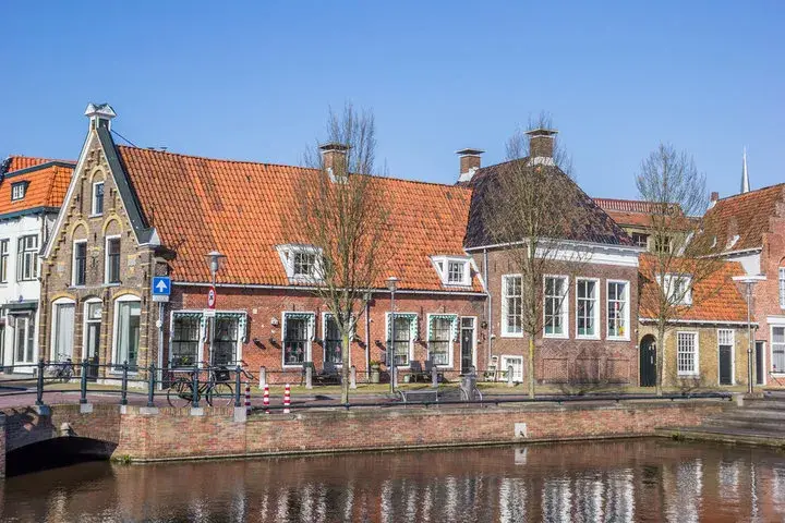 Street in Sneek, Friesland.