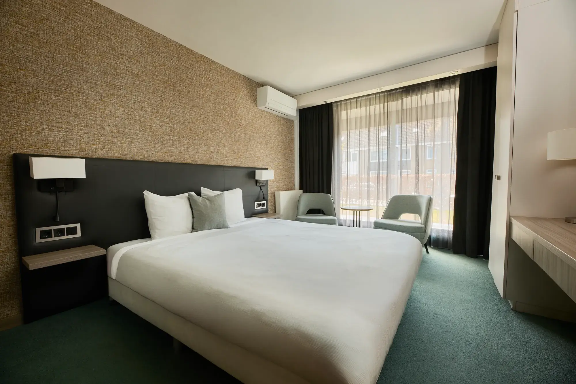 Bed in Comfort room at Van der Valk Hotel Gorinchem-A27
