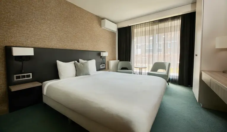 Bed in Comfort room at Van der Valk Hotel Gorinchem-A27