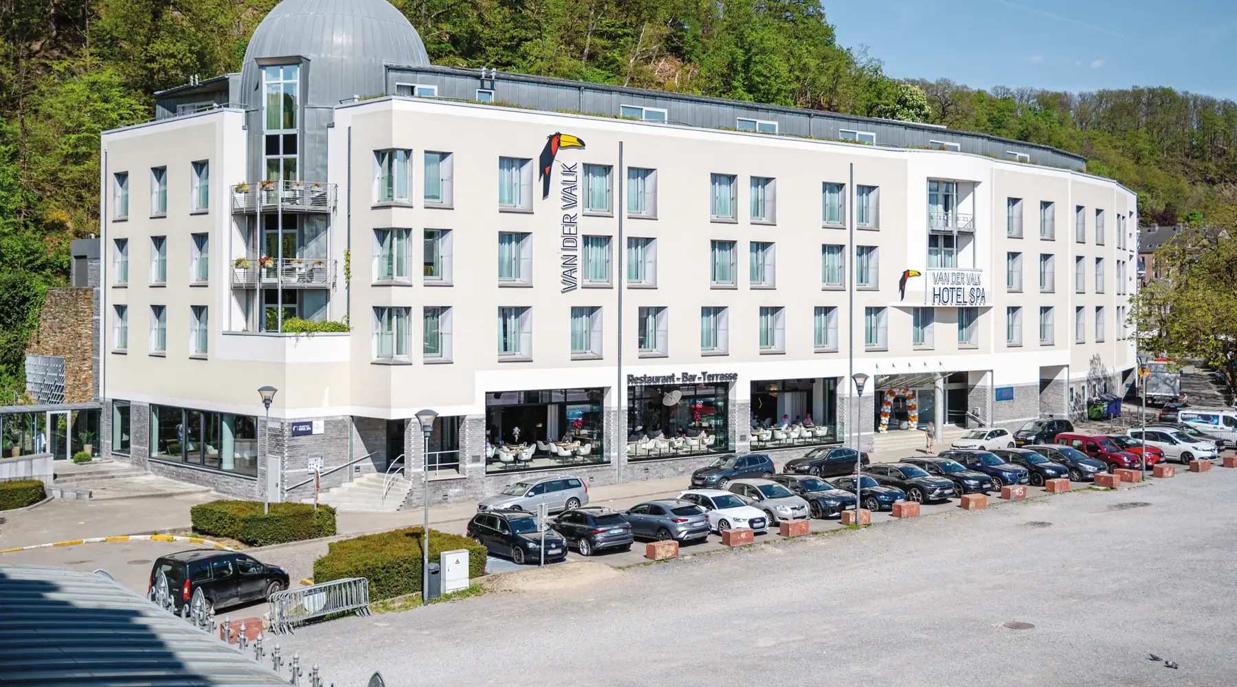 Vue avant de l'hôtel Spa