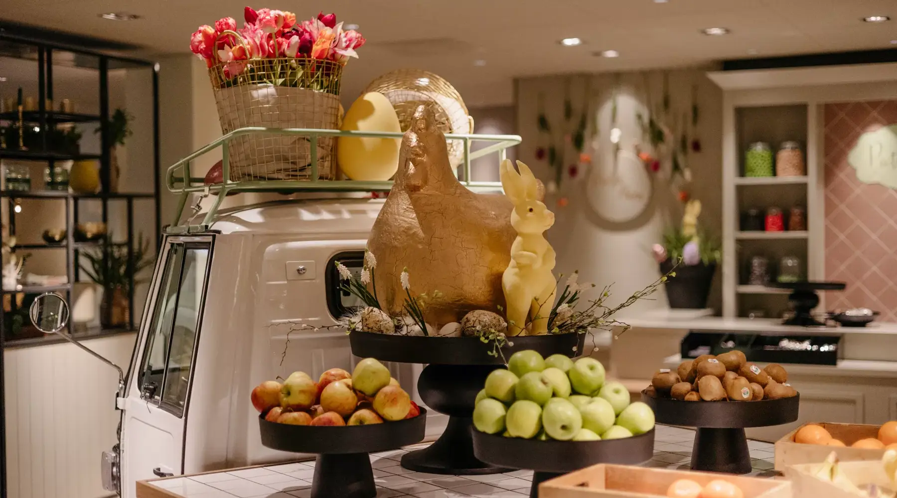 Paasstimmung beim Buffet