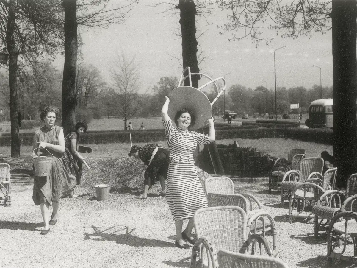 A lot of hard work by the Van der Valk family during a renovation in the past