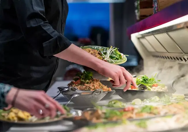 Gerechten van het buffet