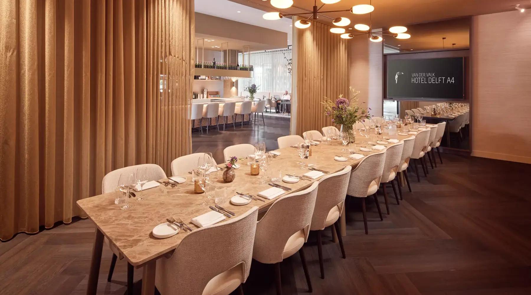Private dining setting