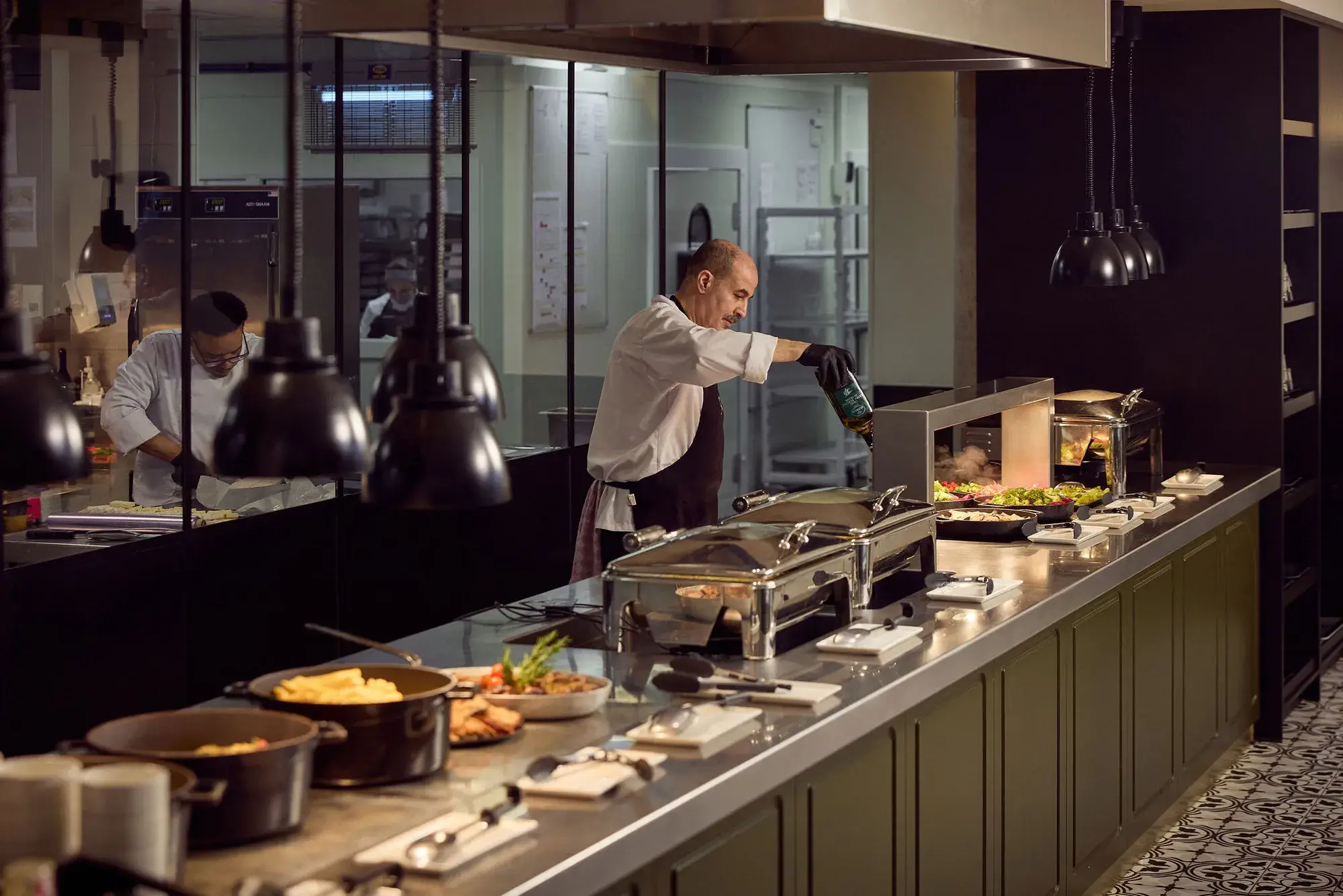 Live-Kochbuffet im Hotel Gent