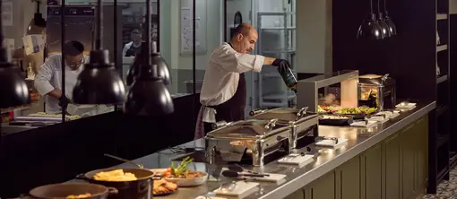 Live-Kochbuffet im Hotel Gent