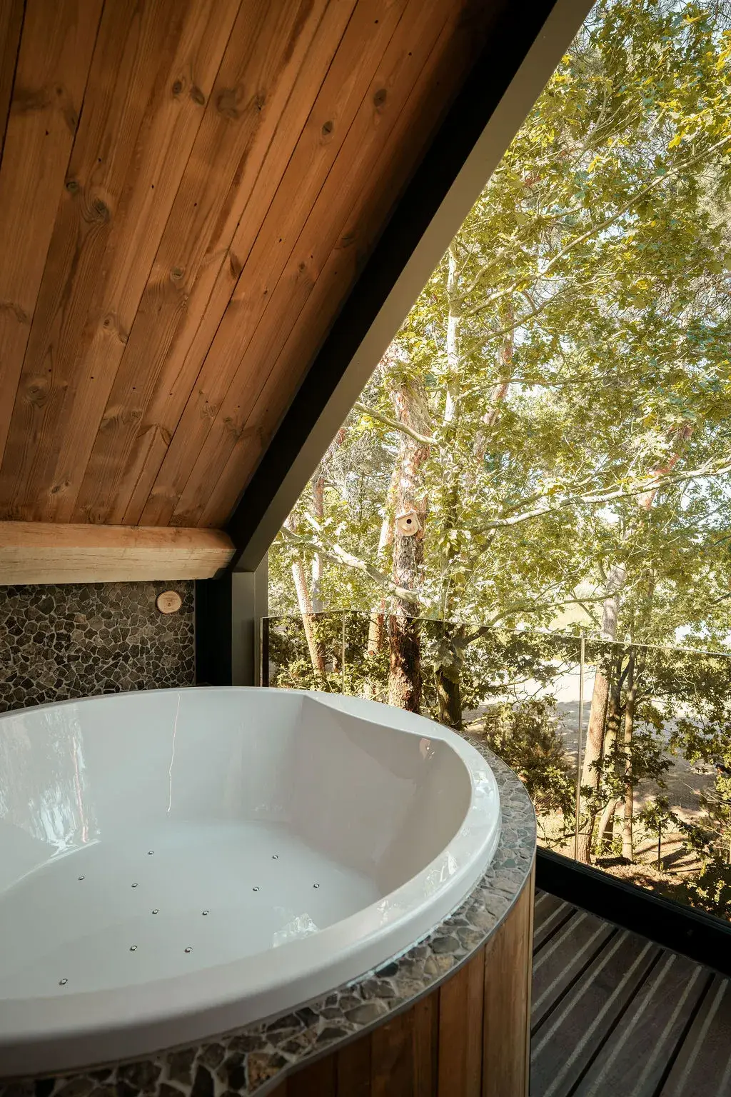 Stay in a luxury suite with a hot tub