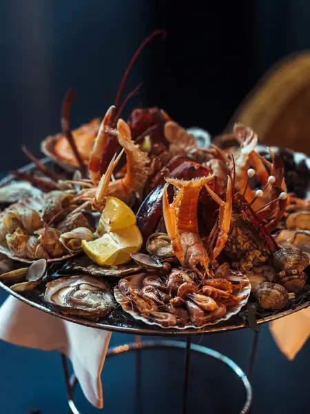 Meeresfrüchteplatte des Hotels Gent