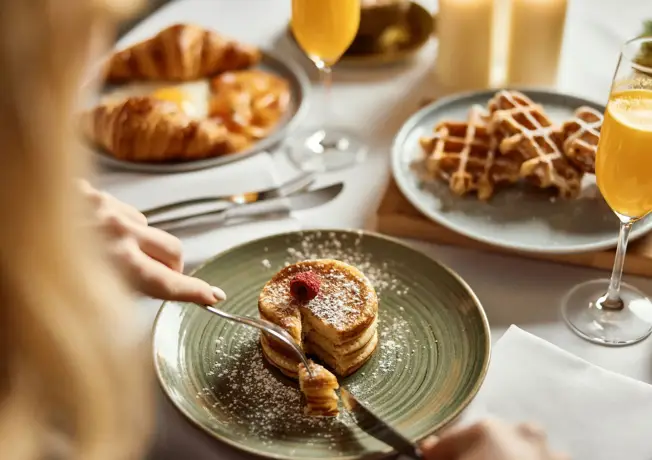 Petit-déjeuner à l'hôtel à Gand pour Noël