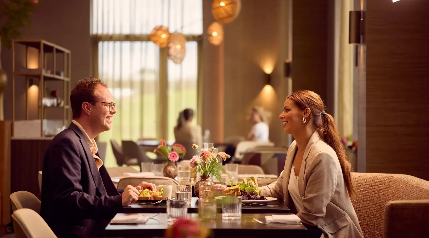 Hapje eten in het restaurant