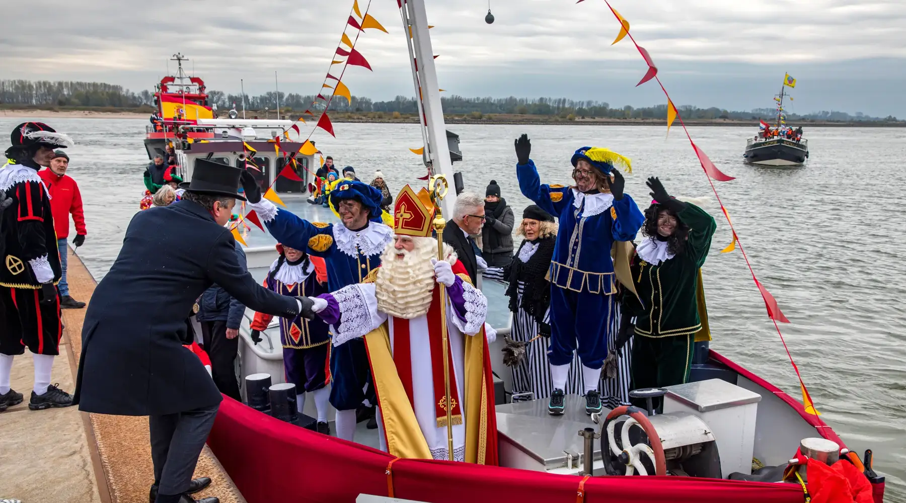Saint-Nicolas sur le bateau