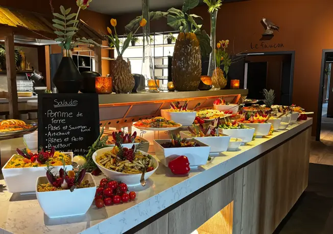 Brunch buffet at the restaurant