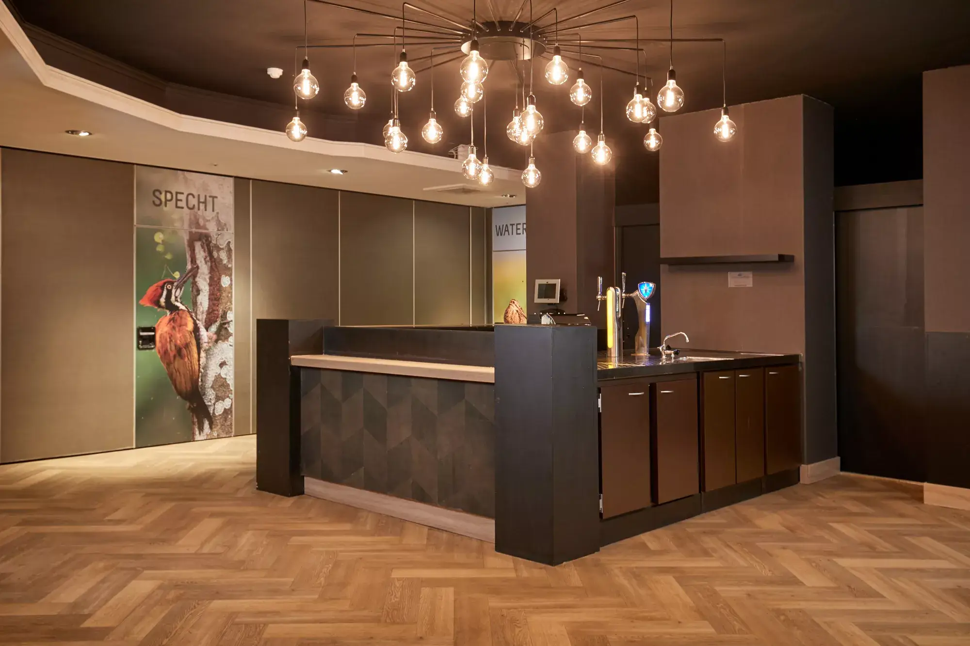 Luxury coffee corner with pantry in meeting room Specht at Van der Valk Hotel Leusden-Amersfoort