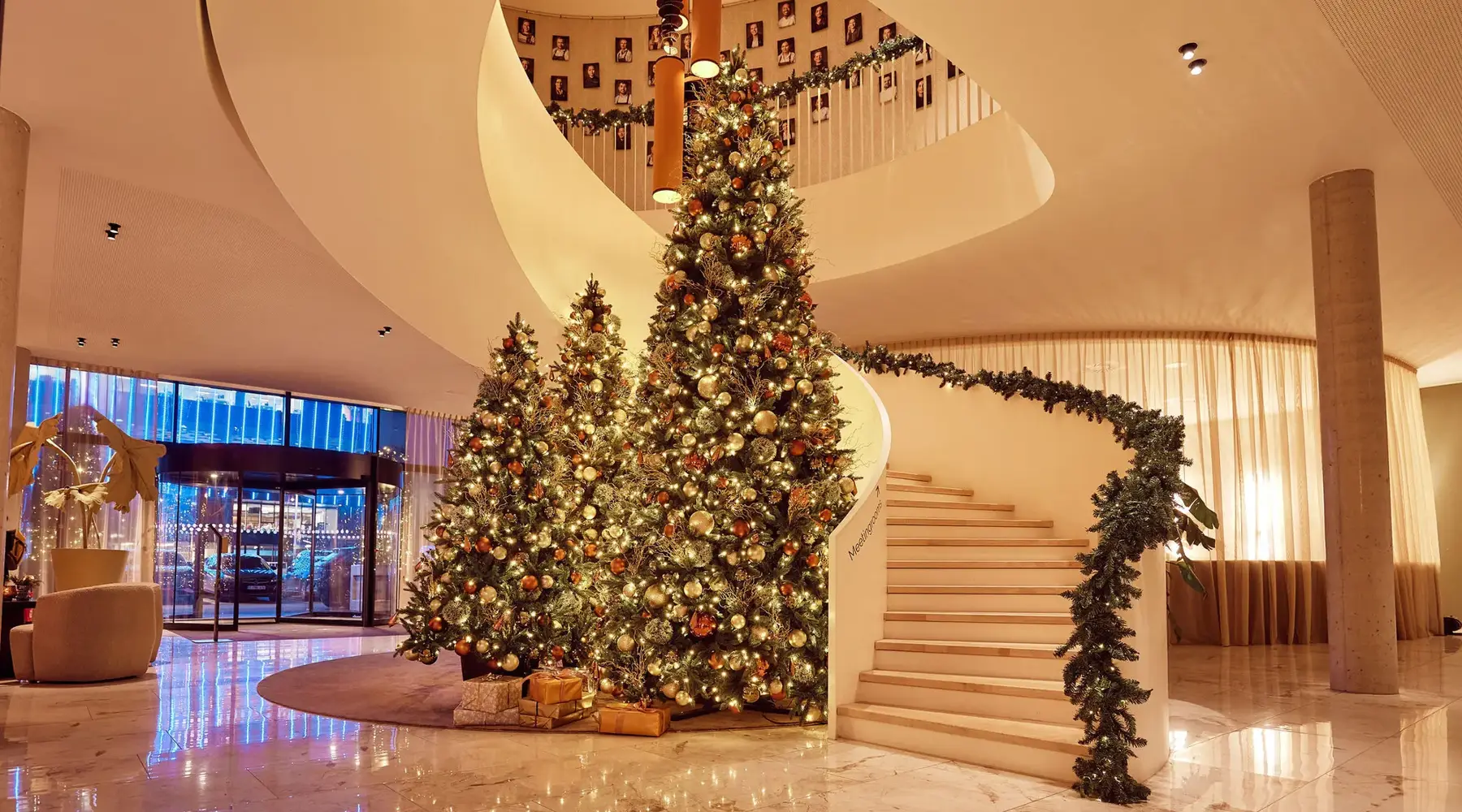 Décorations de Noël à l'hôtel Gent
