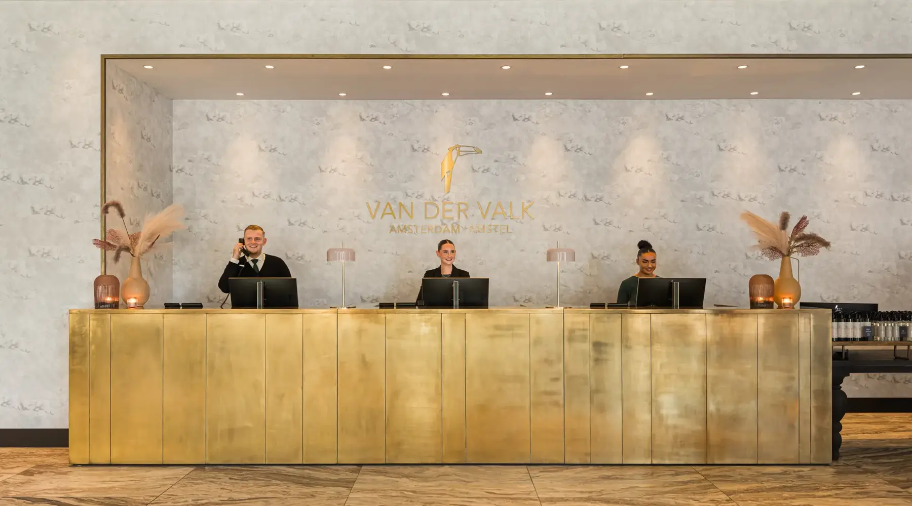 Receptie Van der Valk Hotel Amsterdam - Amstel