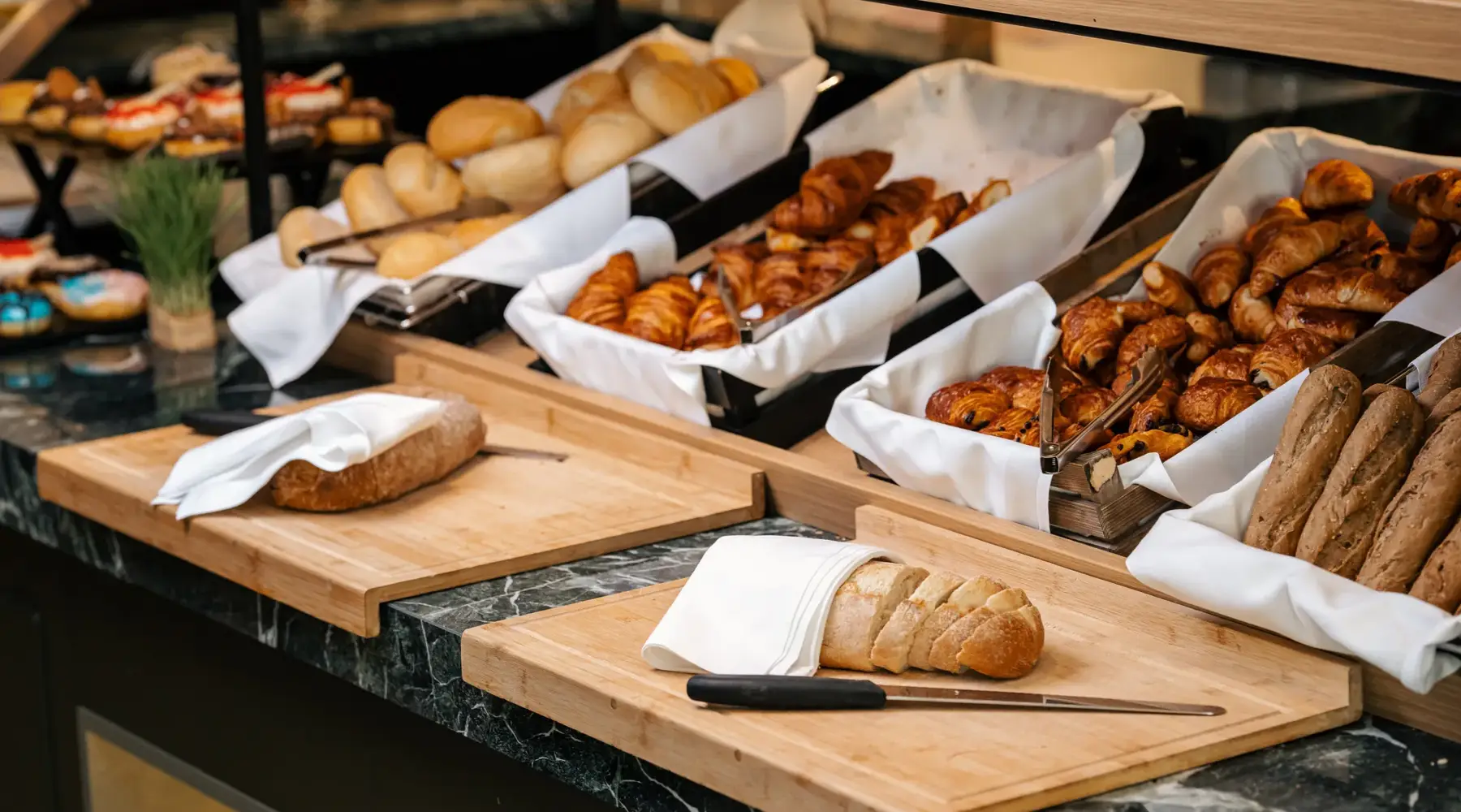 Petit-déjeuner buffet à l'hôtel Ghent