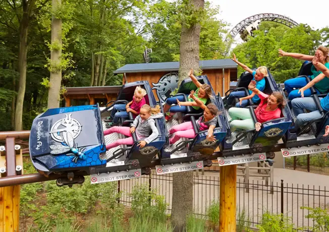 Bild einer Achterbahn in Duinrell