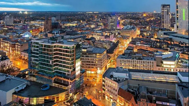 Foto van Eindhoven vanuit de lucht