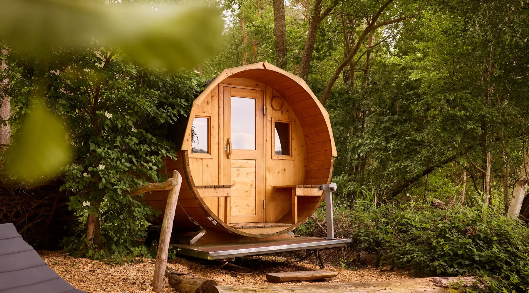 Vatsauna in het natuurresort Drewitz