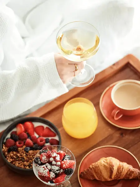 Petit déjeuner au lit à l'hôtel de Gand