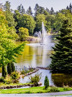 Fontein in het Stadspark Berg & Bos