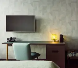 Comfort kamer met bureau en televisie