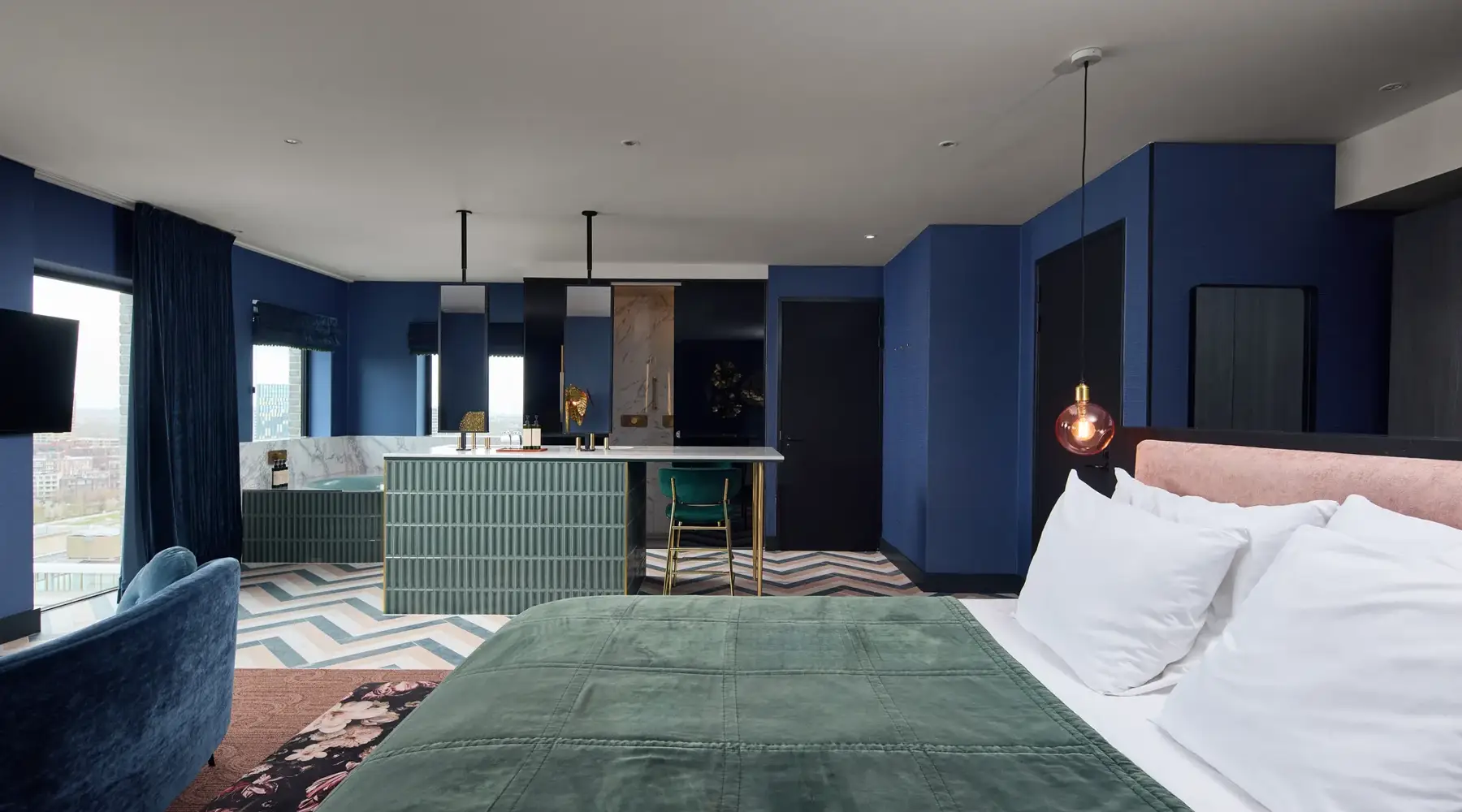 Penthouse Suite Noord met open indeling en uitzicht