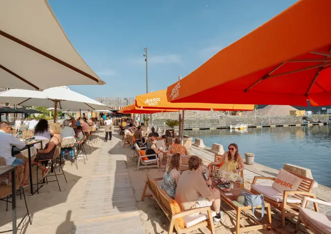 Zomerbar bovenaanzicht