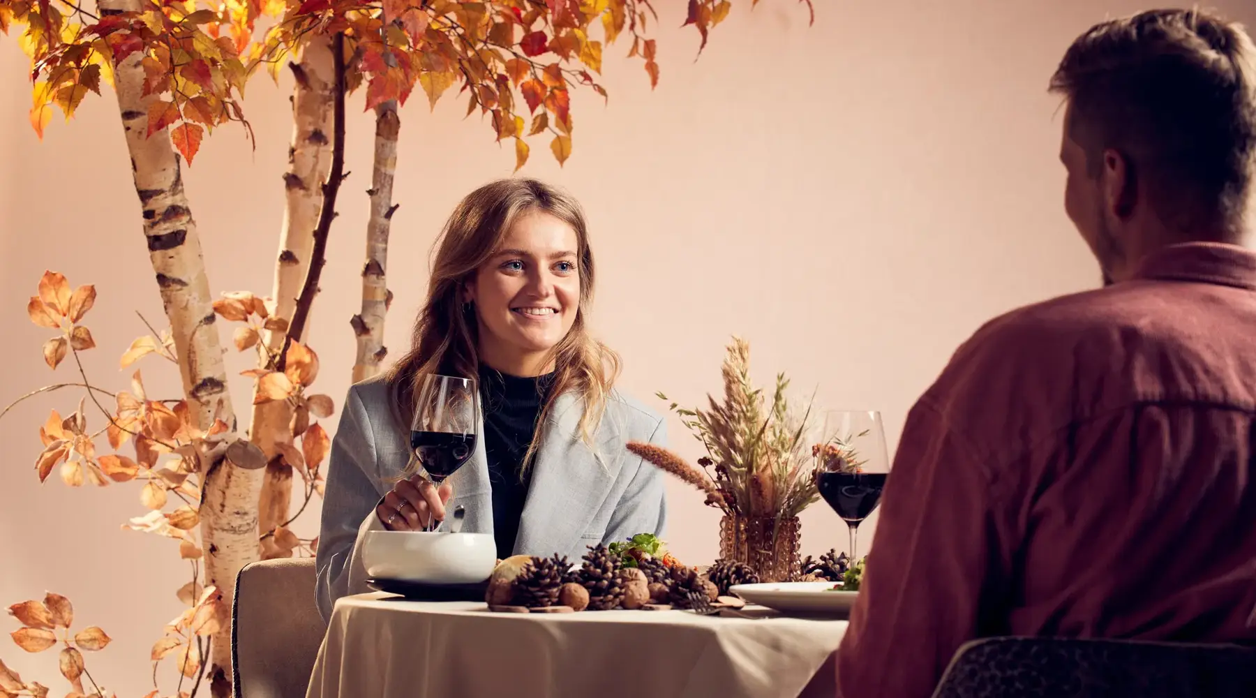 Diner in herfst sfeer