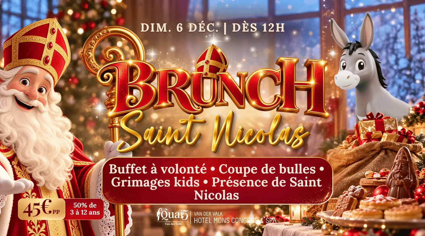 Saint Nicholas Brunch 2026 | Van der Valk Mons