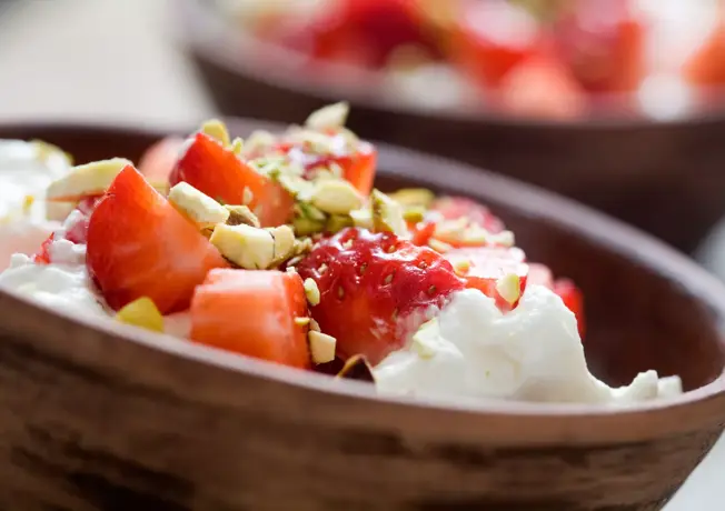 Heerlijke aarbeienyoughurt 