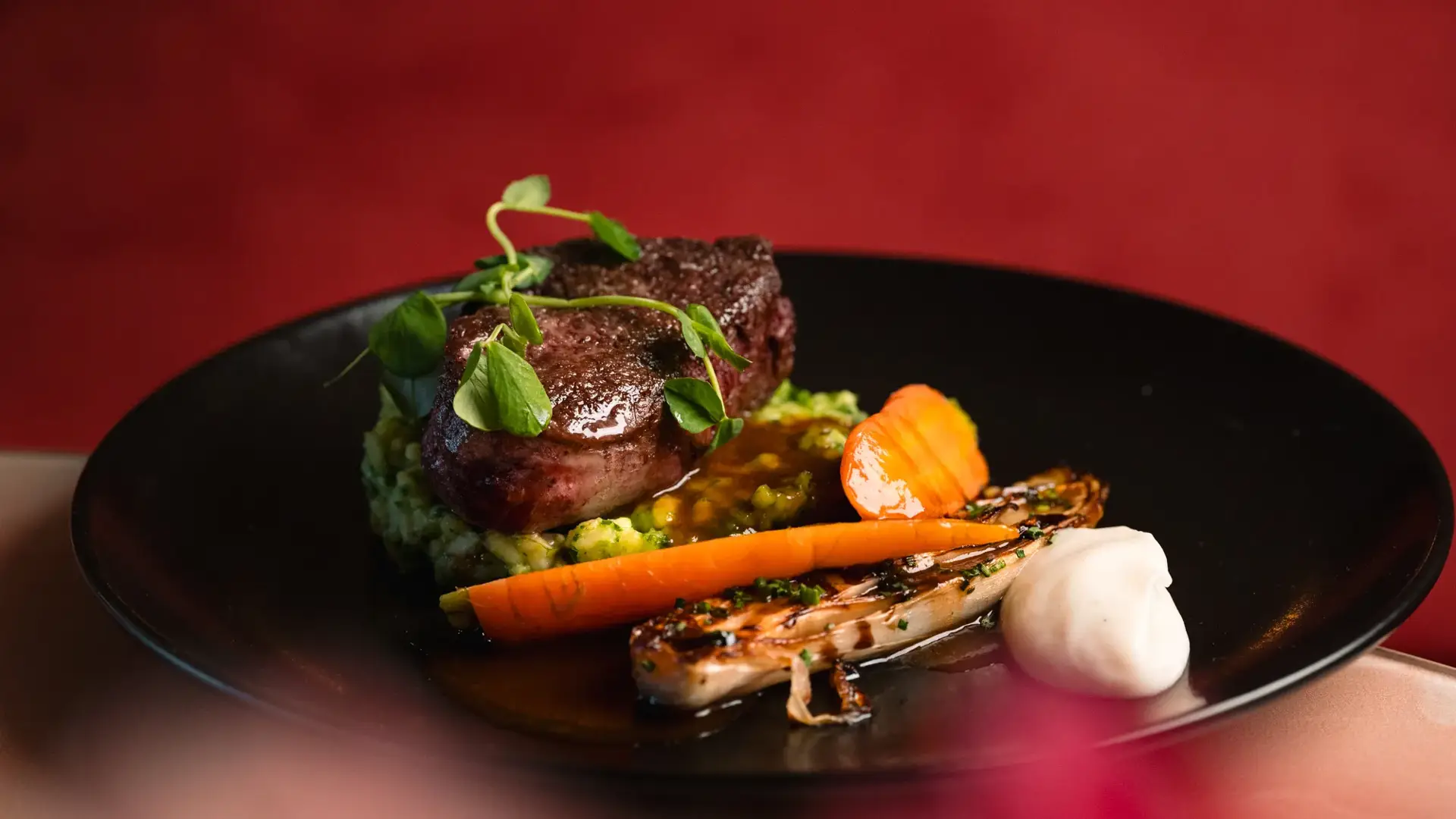 Meat dish on the table