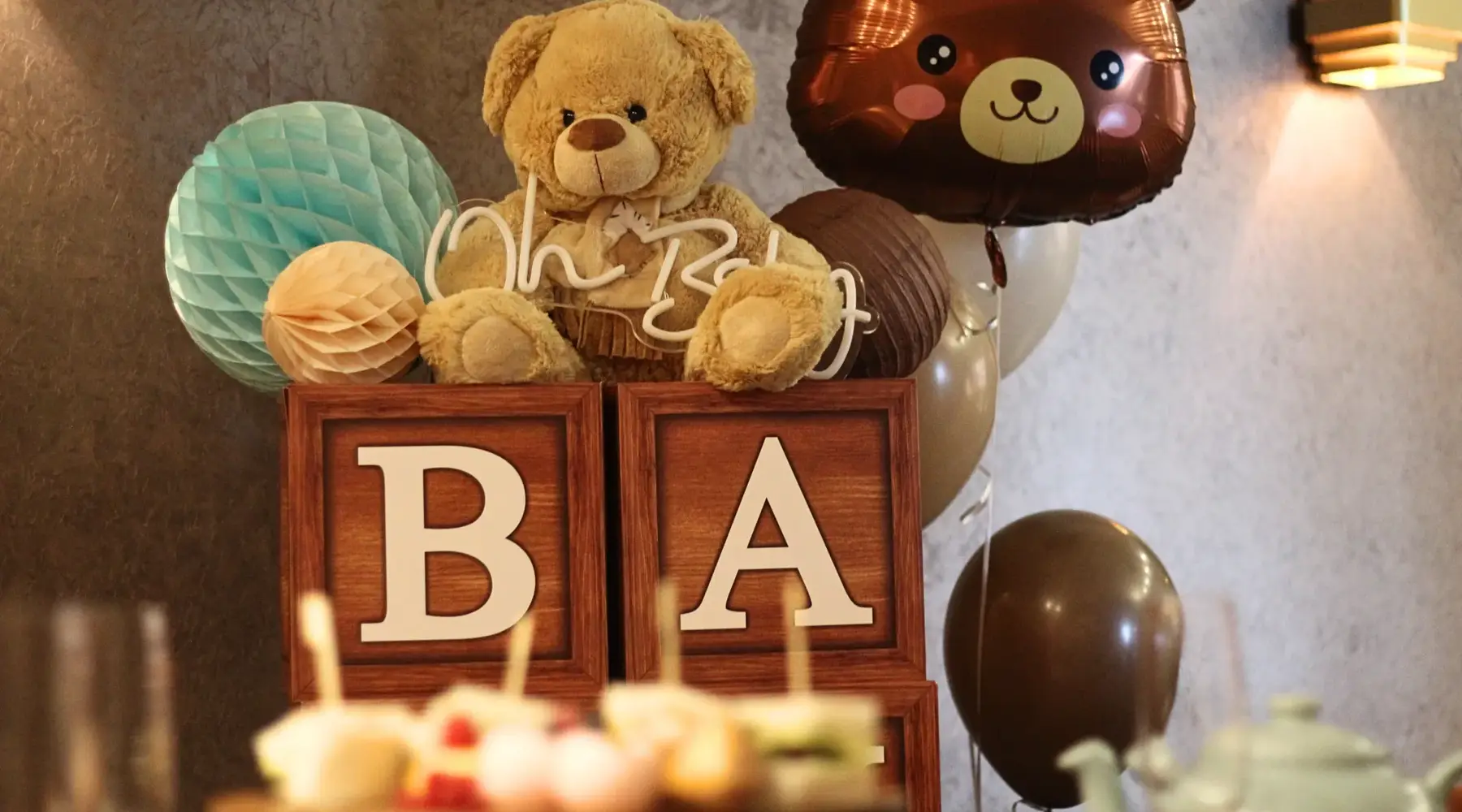 Voorbeeld decoratie babyshow