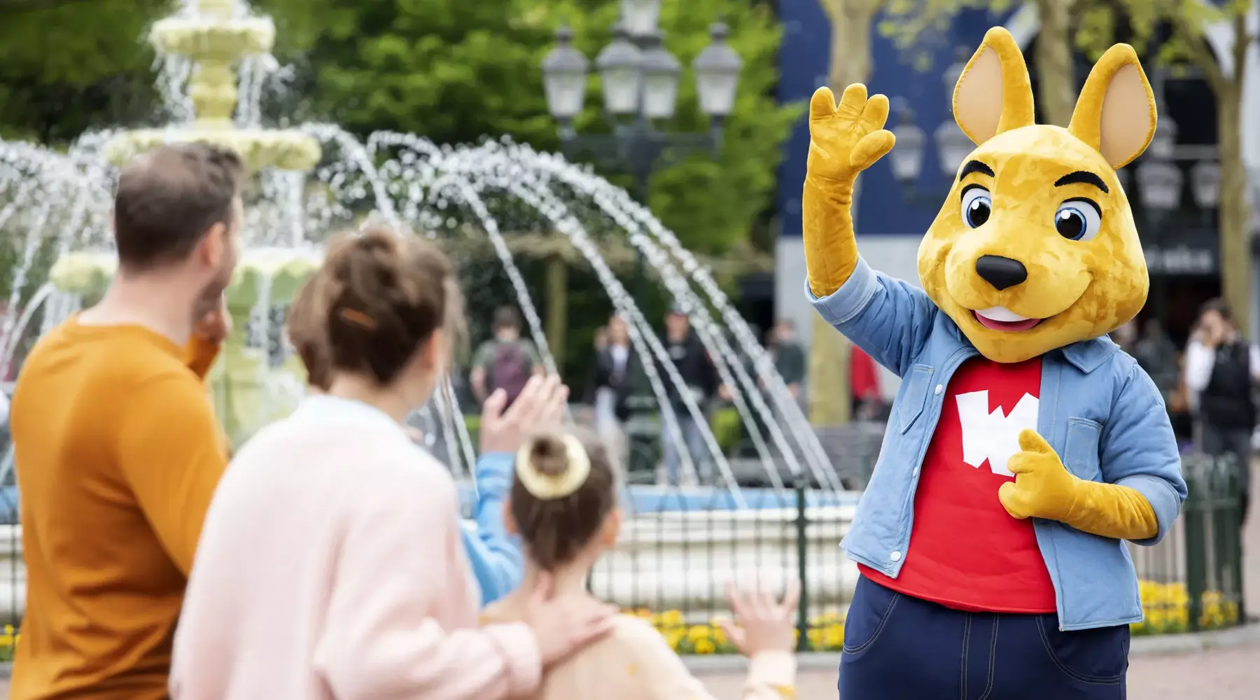 Gezin bij Walibi Holland