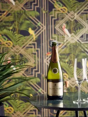 Champagne op een kamer, bij te bestellen bij een upgrade