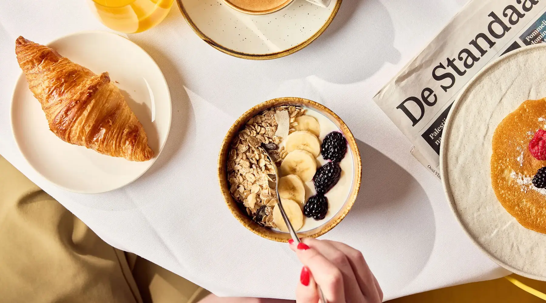 Petit-déjeuner copieux à Gand