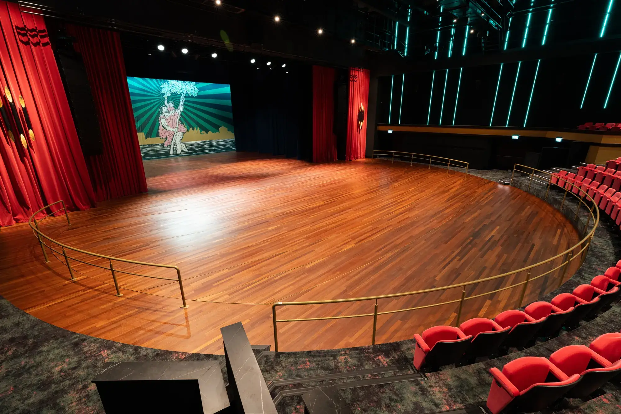 Theater hall - flat floor setup